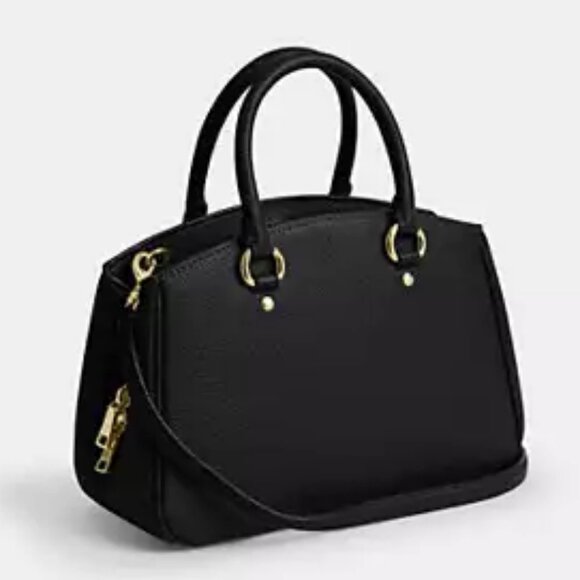 Coach Savannah Small Carryall Bag Black - Picture 3 of 5